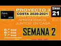 Semana 21, Básica Media, Costa (Proyecto 3, semana 2)