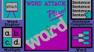 Word Attack Plus! gameplay (PC Game, 1988) screenshot 1