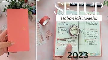 2023 HOBONICHI WEEKS SETUP | mega english version in Happiness Pink
