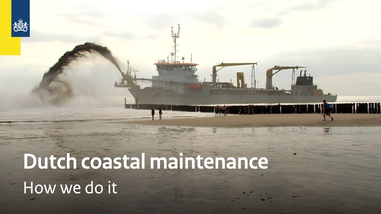 Dutch coastal maintenance with sand | water safety - YouTube