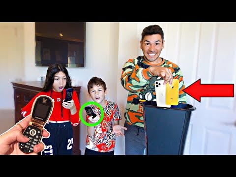 getting-rid-of-kids-iphone-and-giving-them-flip-phones-(prank-gone-wrong)