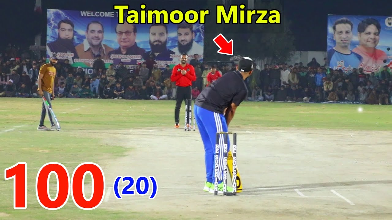 Taimoor Mirza & Usama Ali 100 Runs Chased in 20 Balls Historical ...