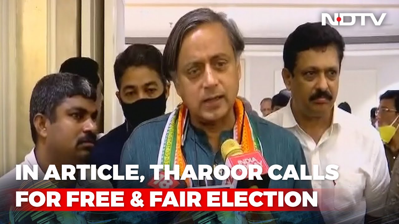 What Shashi Tharoor Said On Reports That He May Run For Congress President