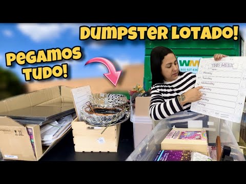 Dumpster lotado! Pegamos tudo no lixo dos Estados Unidos!🇺🇸