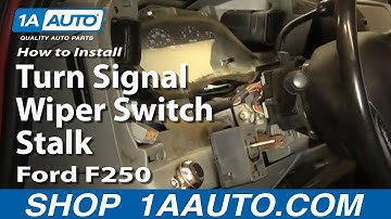 How to Replace Combination Switch 02-07 Ford F250 Super Duty Truck