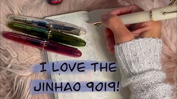 I love the Jinhao 9019!  Try all the nib sizes with me!❤️