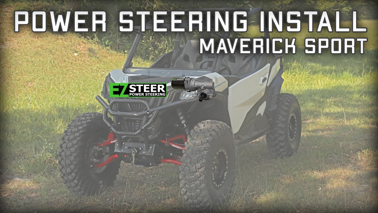EZSteer PowerSteering Install CanAm Maverick Sport How To YouTube