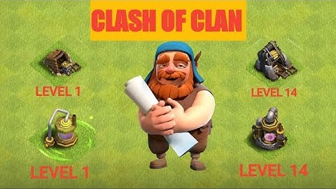 MAX GOLD MINE AND ELIXIR COLLECTOR (Level 1 TO 14) UPGRADES || CLASH OF CLAN|| COC....