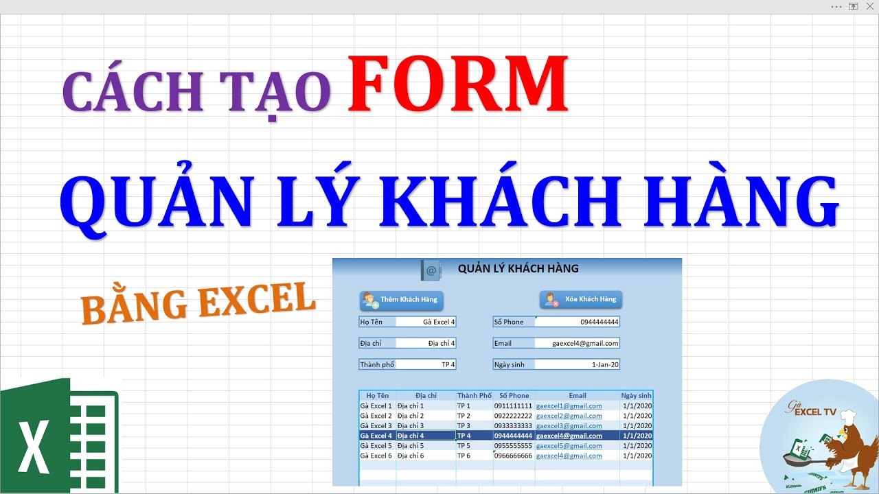 maco crm  2022 Update  Cách tạo Form quản lý khách hàng bằng Excel