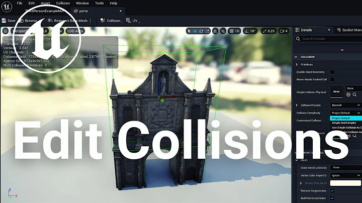 How To Make Custom Collisions in Unreal Engine (on imported models) - UE5 Tutorial