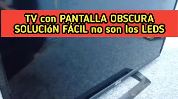 ¿Cómo arreglar un TV que se ve oscuro?