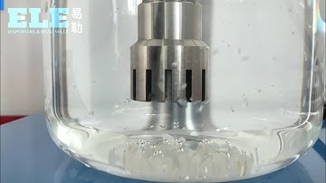 Lab homogenizer testing with rice emulsifying video easily changing homogenizer heads