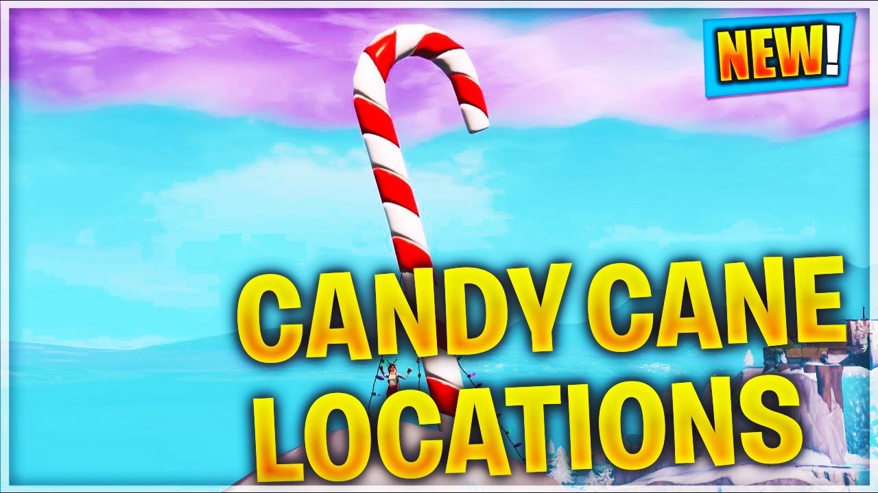 Fortnite Battle Royale All Giant Candy Cane Locations