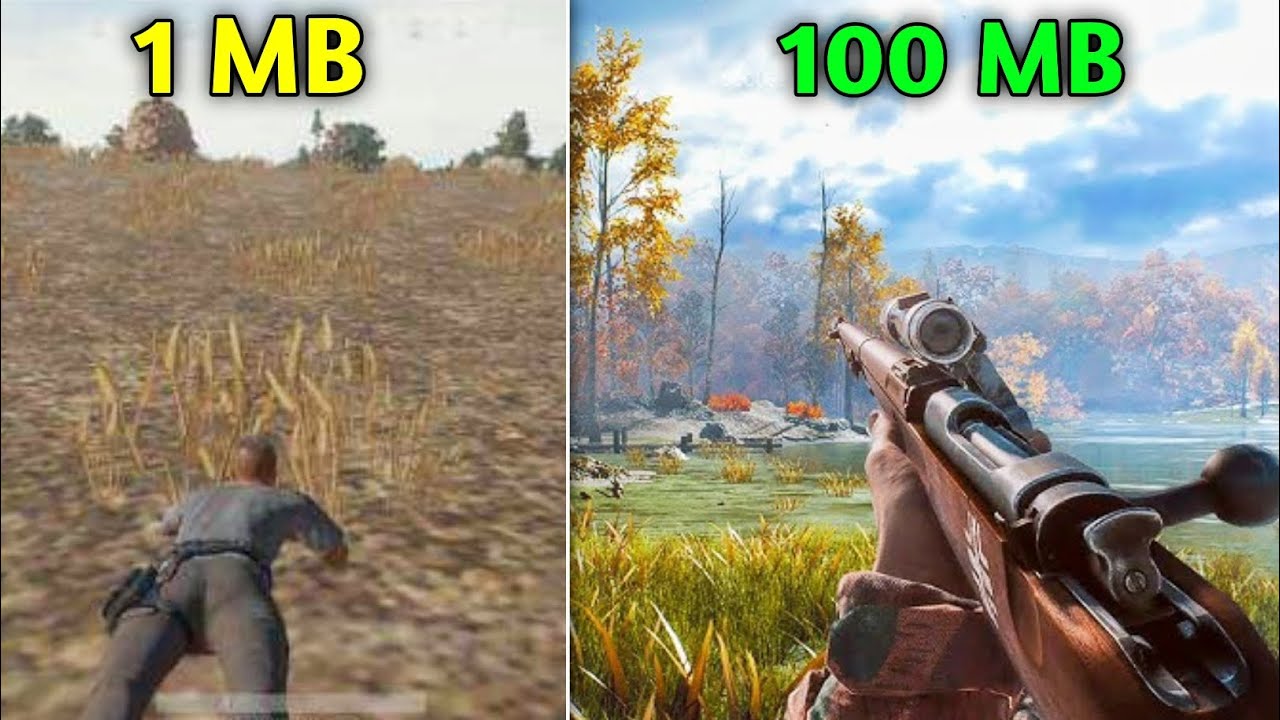 How 1MB Games Evolved Into 100MB TITANS | 1mb vs 100mb