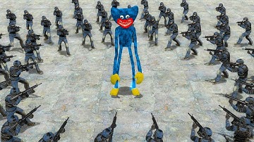 HUGGY WUGGY vs ARMY SCP GUARD in Garry