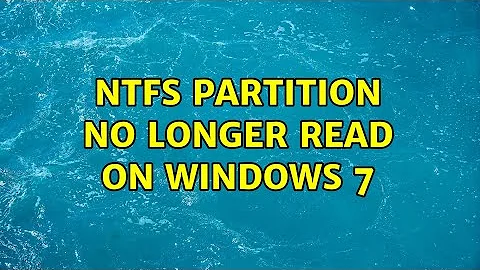 NTFS partition no longer read on Windows 7 (2 Solutions!!)