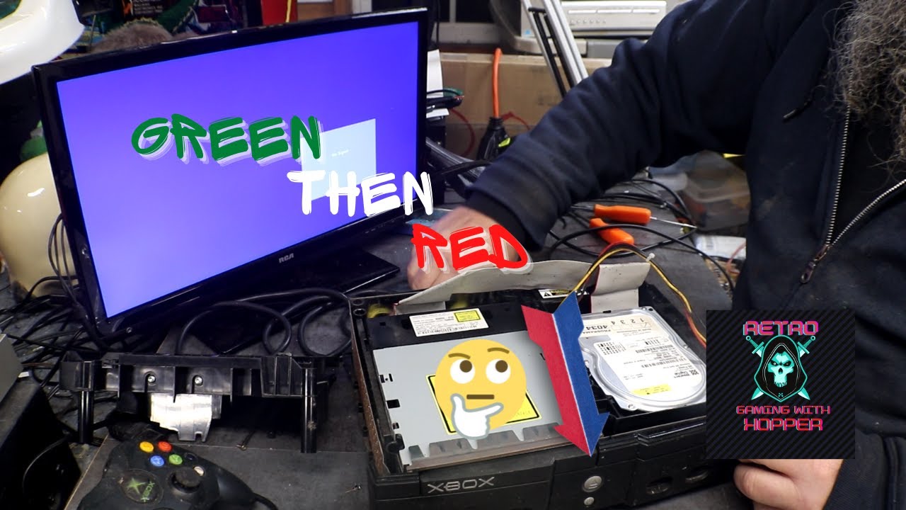Original Xbox Green Then Red Flashing / Fix or Fail? YouTube