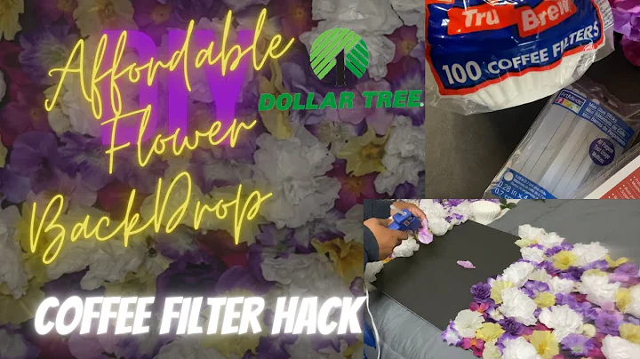 Affordable D.I.Y Flower Wall/Backdrop🌸🌺💐| Coffee Filter Hack| 💲💲Dollar Tree
