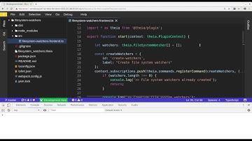 File system watchers in Theia plugin API