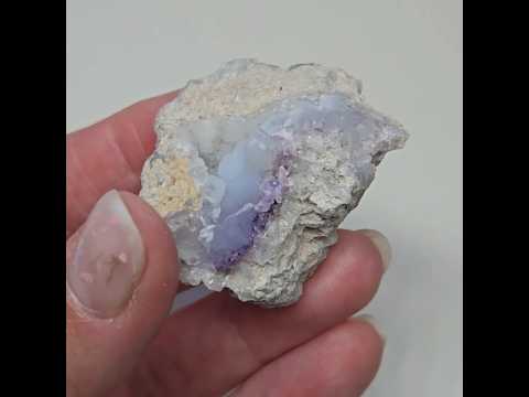 Жеода аметисту з халцедоном — 121 ct, видео 1