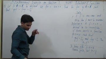 Let f : R → R be defined as f(x) = 10x + 7. Find the function g : R → R such that g o f = f o g = 1R