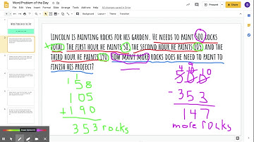 Word Problem of the Day - Google Slides