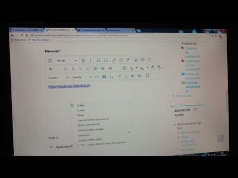 Como subir un vídeo de You Tube al foro de la Plataforma virtual paso a paso