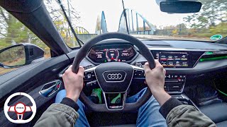 2022 AUDI e-tron GT RS POV DRIVE Onboard (60FPS)