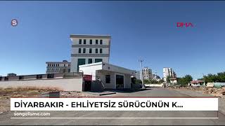 Diyarbakır - Ehliyetsiz Sürücünün Kullandığı Otomobil, Otobüs Ve Direğe Çarptı 1 Ölü, 1 Yaralı