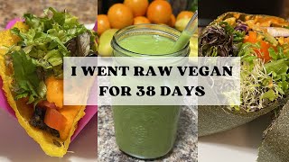 38 Days On A Raw Vegan Diet: My Daily Meals Revealed!