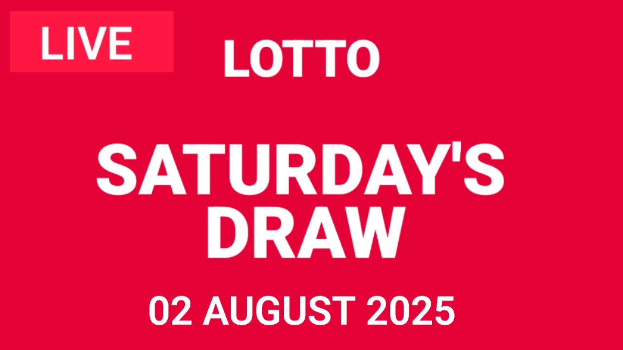 The National Lottery Lotto Draw Live results from Saturday 2 August