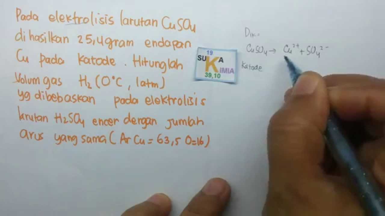 Elektrolisis Soal Mol Elektron Kimia Sma Youtube