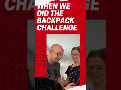 When mum and dad do the backpack challenge - funny