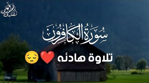 تلاوة هادئه❤️😌 سورة الكافرون-surat alkafirun القارئ |أحمد المحمودي|