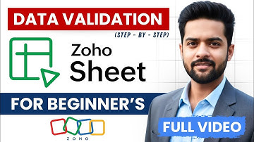 Learn Zoho Sheets Data Validation in Hindi | Zoho Sheets Tutorial for Beginners | TechLoons #zoho