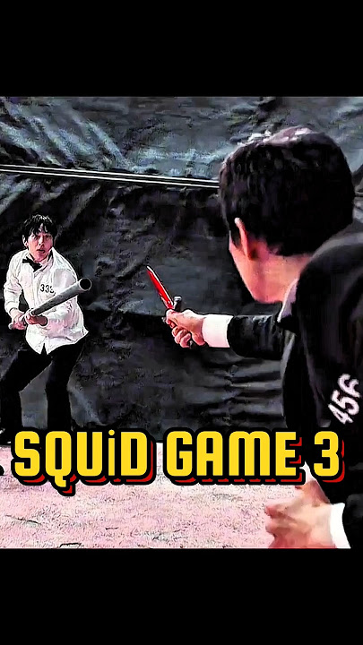 Player 333 Myung-gi vs Player 456 Gihun fight ⚔️|Squid Game 3|#player456 #player333 #gihun #myunggi