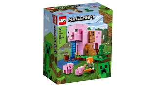 LEGO Minecraft 21170 The Pig House Speed Building with Stopmotion Animation