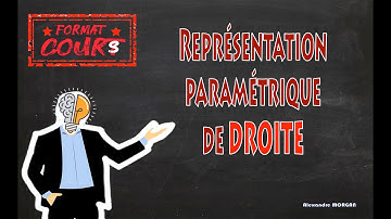 FC Term - Représentation paramétrique de droite