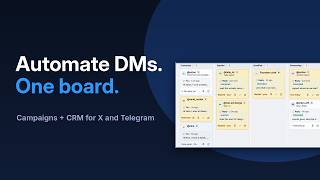 Saleio Demo: DM Automation and CRM for X and Telegram screenshot 3