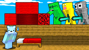 I Tricked My Friends With The FAKE Bedwars Defense...