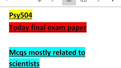 Psy504 final exam current paper