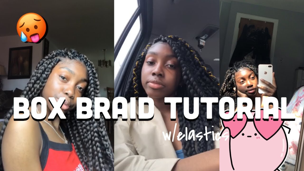 HOW I DO MY BOX BRAIDS (RUBBER BAND METHOD ) // Box Braids 101 YouTube