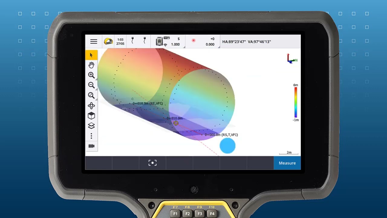 Trimble Access Tunnels 202200 Split Screen and User Editable Deltas