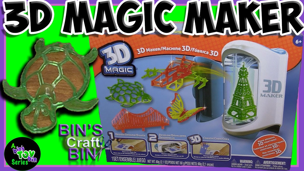 3D Magic Maker by Tech 4 Kids!! Fun Toy Review by Bin's Crafty Bin