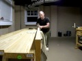 Jointing 10 foot long southern yellow pine. Jointing 10 foot long southern yellow pine.