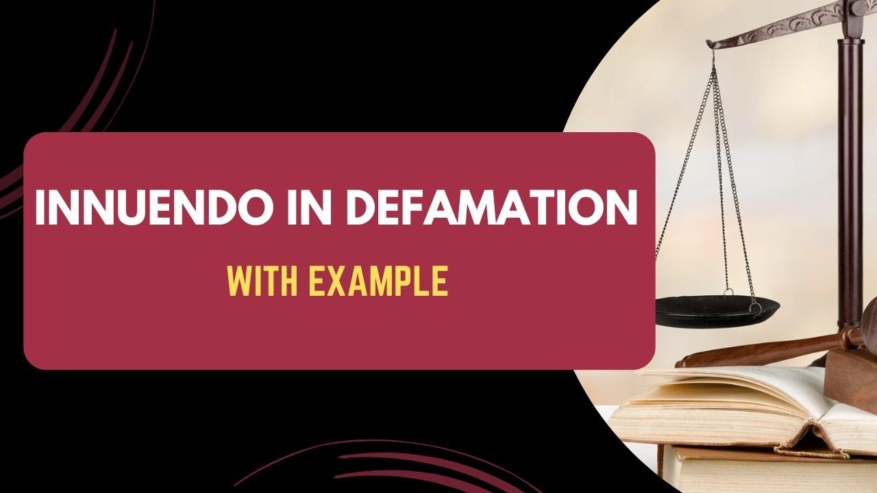 Innuendo in Defamation || Part-3|| Law Of Tort 