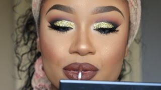Gold Glitter PROM 2016 Makeup Tutorial