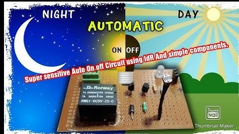 Super Sensitive Auto On OF darklight Sensor using LM324 N & LDR