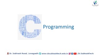 C Programming Lecture 9 By S T Anandwani