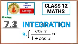 Class 12th INTEGRATION l Chapter 7 l Notes l Maths Exercise 7.3 Q 9 | NCERT #integration #maths